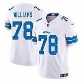 Men & Women & Youth Detroit Lions #78 Tyleik Williams White 2025 Draft F.U.S.E. Vapor Limited Stitched Jersey,baseball caps,new era cap wholesale,wholesale hats